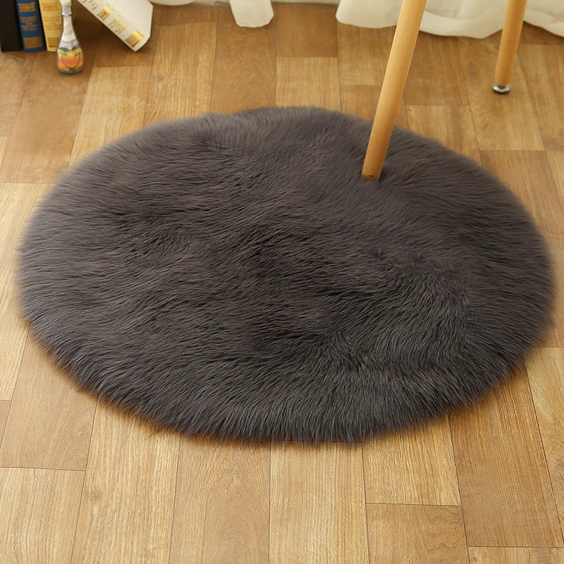 Comfort Girls Room Foot Rug Multicolor Plain Carpet Shag Pet Friendly Machine Washable Non-Slip Rug Purple Clearhalo 'Area Rug' 'Casual' 'Rugs' Rug' 2070558