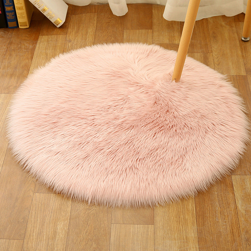 Comfort Girls Room Foot Rug Multicolor Plain Carpet Shag Pet Friendly Machine Washable Non-Slip Rug Cameo Brown Clearhalo 'Area Rug' 'Casual' 'Rugs' Rug' 2070560