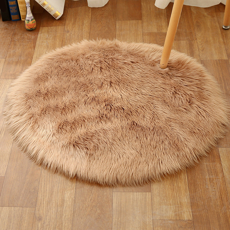 Comfort Girls Room Foot Rug Multicolor Plain Carpet Shag Pet Friendly Machine Washable Non-Slip Rug Dark Purple Clearhalo 'Area Rug' 'Casual' 'Rugs' Rug' 2070548