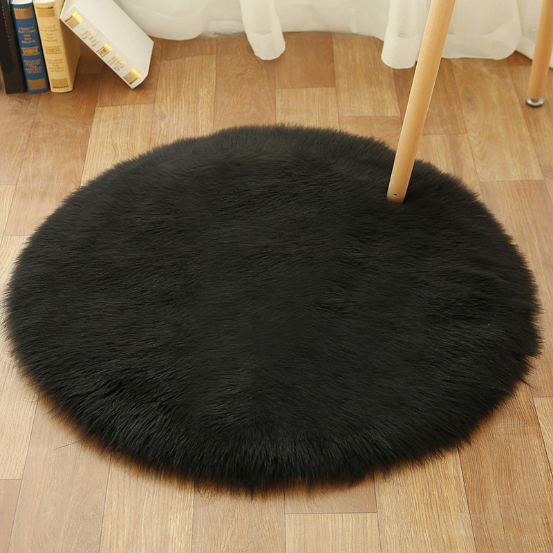 Comfort Girls Room Foot Rug Multicolor Plain Carpet Shag Pet Friendly Machine Washable Non-Slip Rug Red Clearhalo 'Area Rug' 'Casual' 'Rugs' Rug' 2070542
