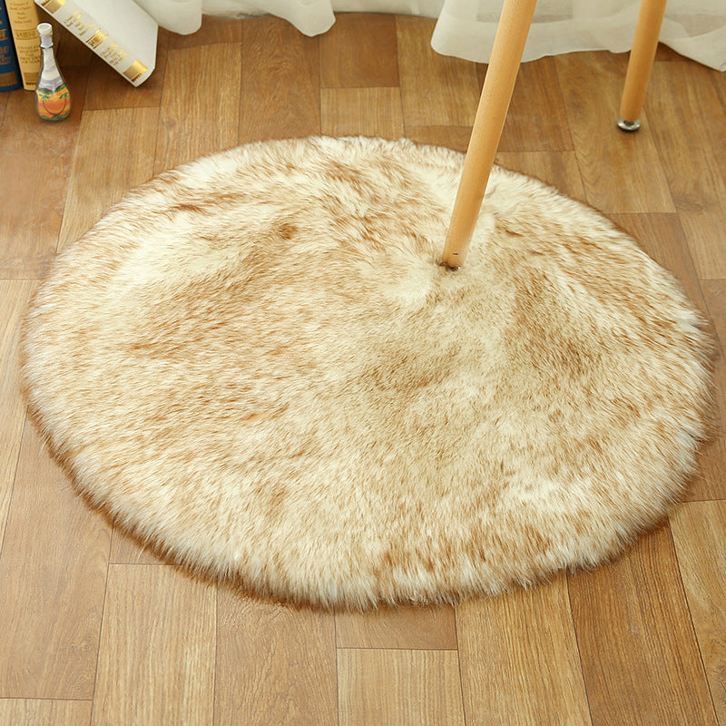 Comfort Girls Room Foot Rug Multicolor Plain Carpet Shag Pet Friendly Machine Washable Non-Slip Rug White Clearhalo 'Area Rug' 'Casual' 'Rugs' Rug' 2070566