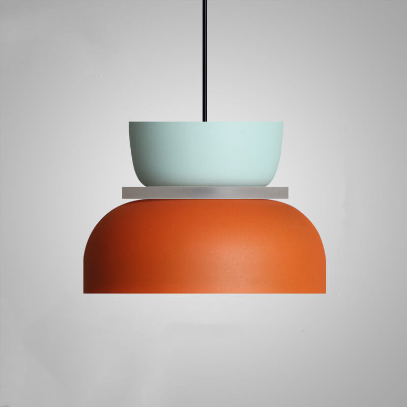 LED Pendant Lamp | Colorful Nordic Macaron Design | Metal Shade | Energy Saving