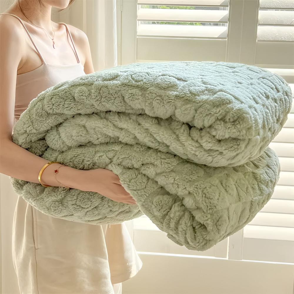 EmberNest Plush Sherpa Throw for Ultimate Comfort