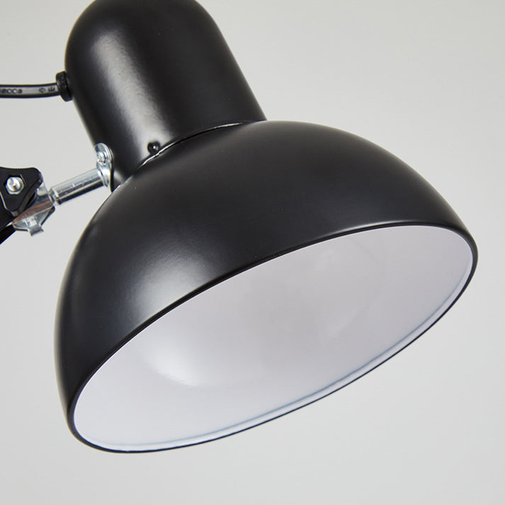 Modern Minimalistic Retractable Long Arm Clip Iron ABS 1-Light Table Lamp for Bedroom