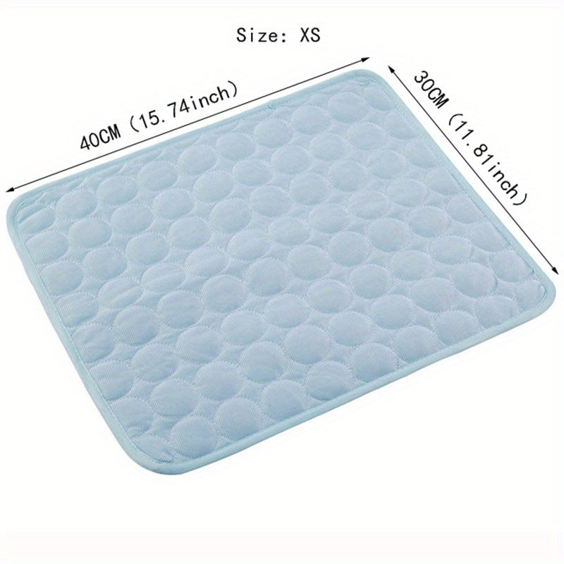 Cooling Mat for Dogs And Cats: Breathable, Washable Pet Bed with Polyester Fiber Filling, Ideal for Summer, Car Seat And Small House Covers, Dog Cooling Mat