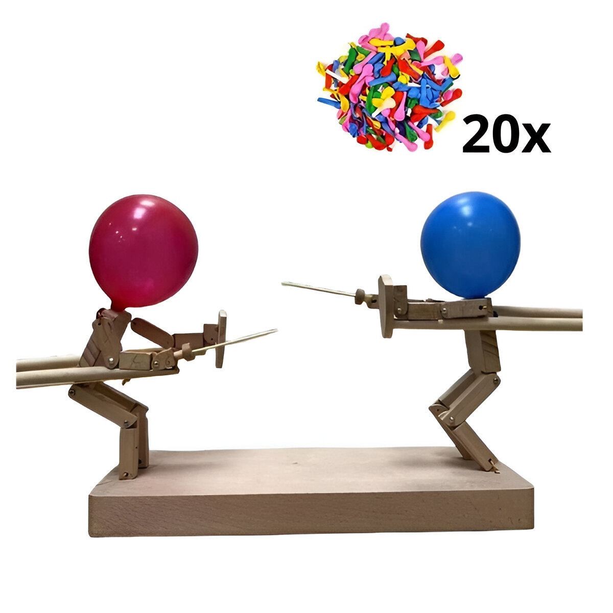 Puppet Game with Wooden Fencing Figures