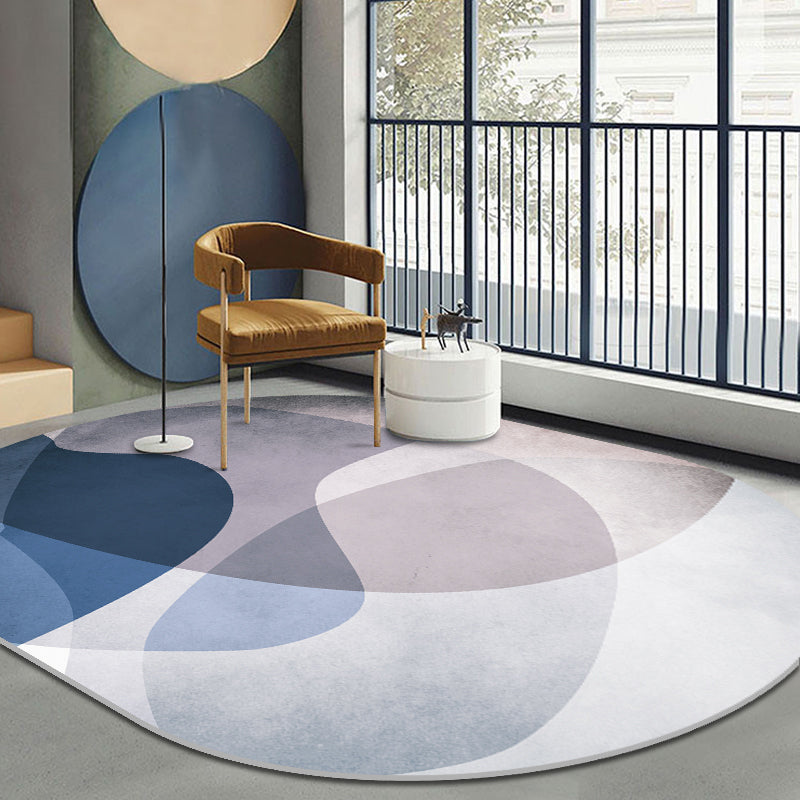 Trendy Multi-Color Nordic Rug Polyester Abstract Geometry Carpet Pet Friendly Non-Slip Backing Washable Rug for Bedroom Clearhalo 'Area Rug' 'Rug' 2106893