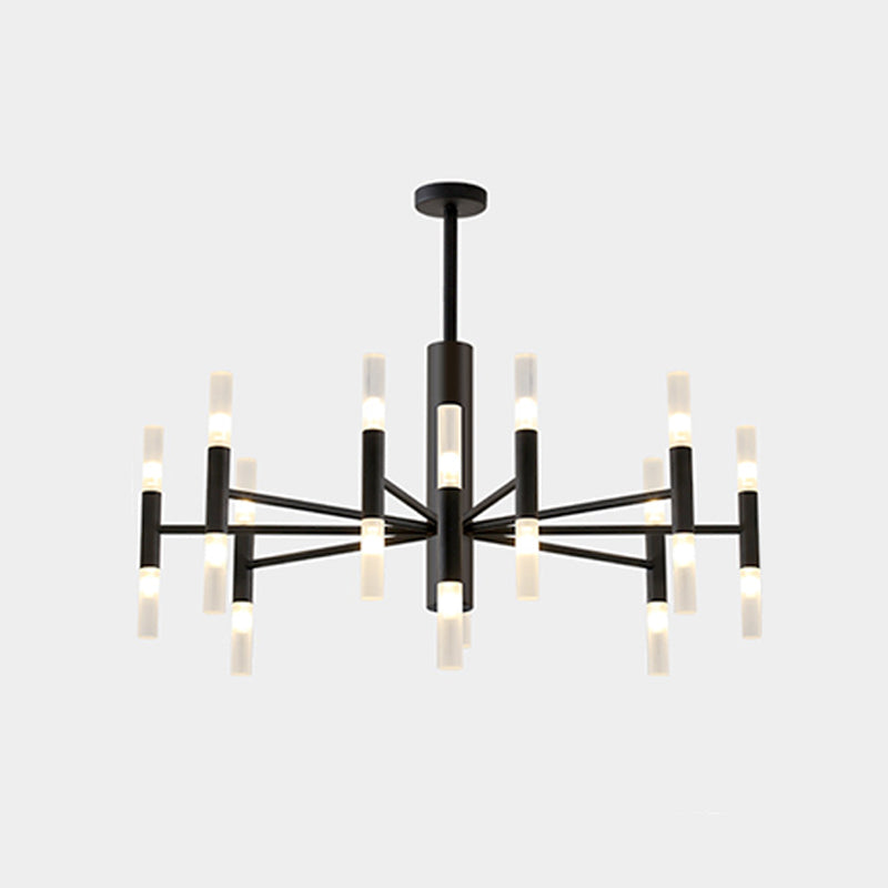 Taavita Shaped Living Room Ceiling Lighting LED Metallic Postmodern Chandelier Light Fixture