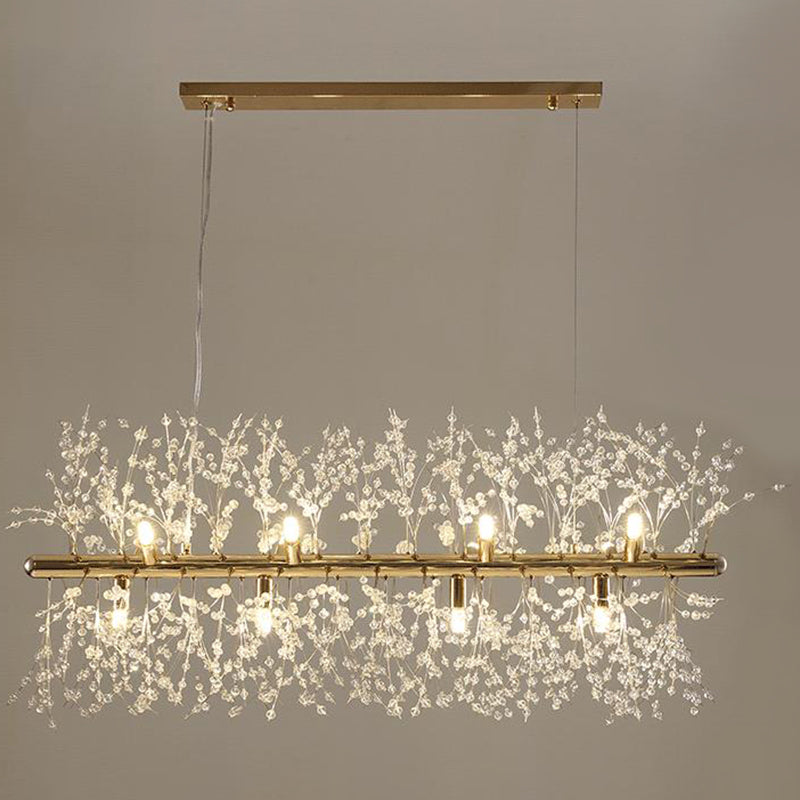 Crystal Orb Dandelion Ceiling Lighting Modern Chandelier Light Fixture for Living Room Clearhalo 'Ceiling Lights' 'Chandeliers' 'Modern Chandeliers' 'Modern' Lighting' 2136914