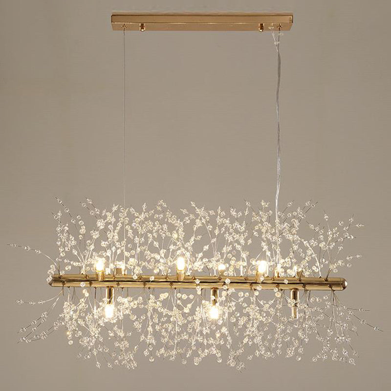 Crystal Orb Dandelion Ceiling Lighting Modern Chandelier Light Fixture for Living Room Clearhalo 'Ceiling Lights' 'Chandeliers' 'Modern Chandeliers' 'Modern' Lighting' 2136918