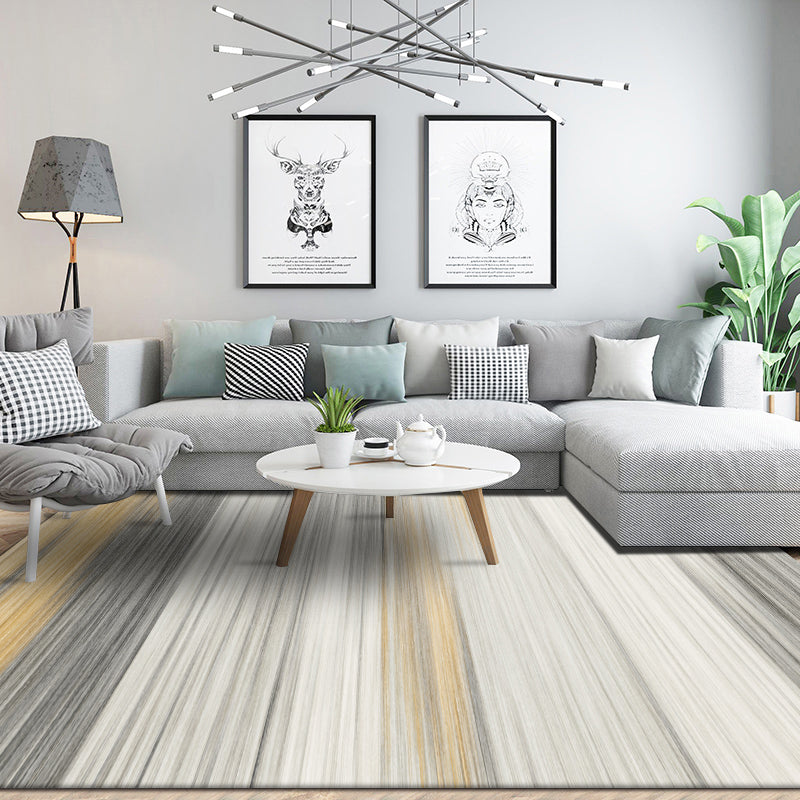 Minimal Multi-Color Plain Rug Polyester Steampunk Rug Washable Stain Resistant Anti-Slip Backing Carpet for Living Room Black Clearhalo 'Area Rug' 'Rug' 2171002