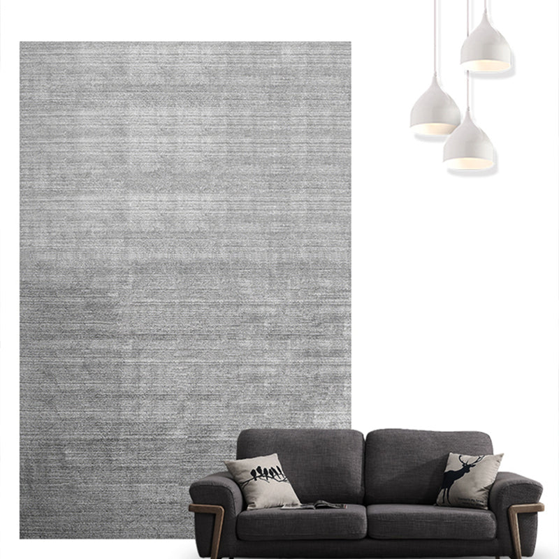 Minimal Multi-Color Plain Rug Polyester Steampunk Washable Stain Resistant Anti-Slip Backing Carpet for Living Room by Taavita