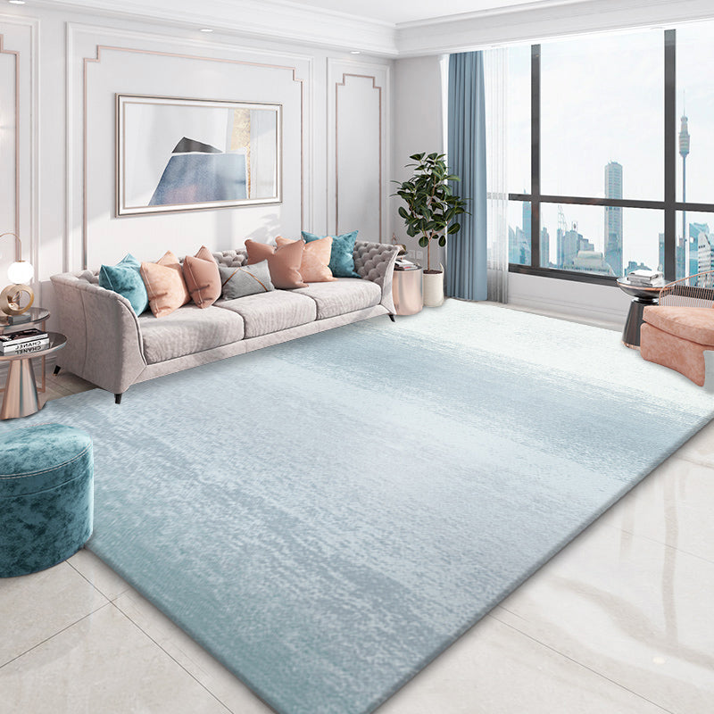 Minimal Multi-Color Plain Rug Polyester Steampunk Rug Washable Stain Resistant Anti-Slip Backing Carpet for Living Room Lake Green Clearhalo 'Area Rug' 'Rug' 2171014