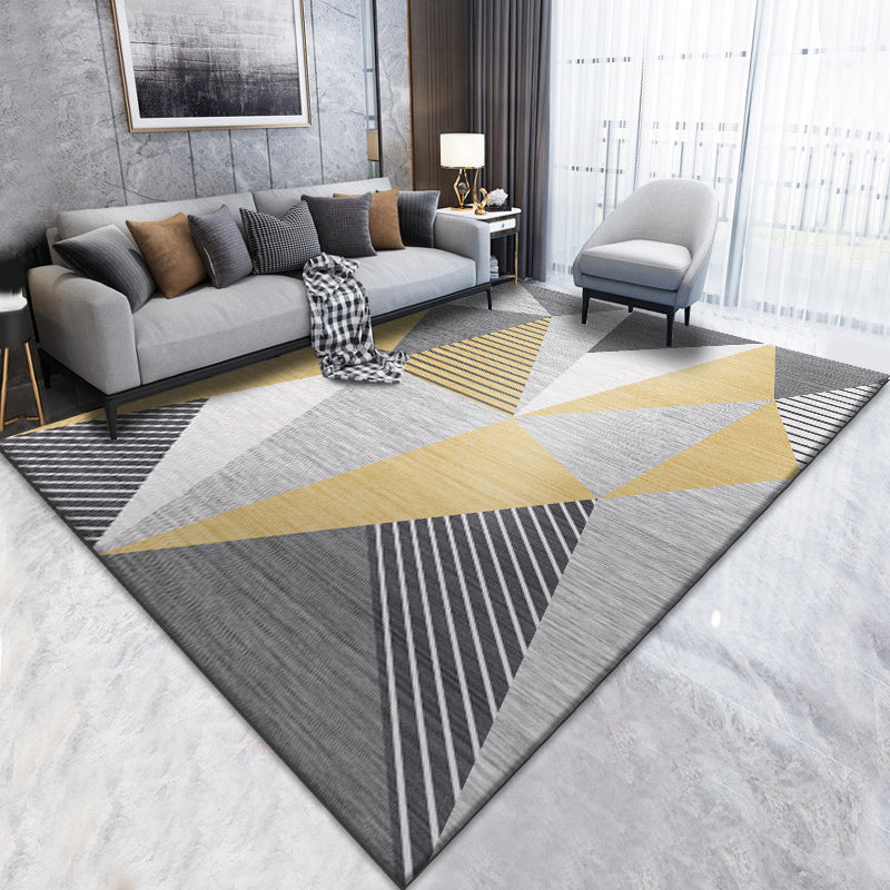 Neat 3D Effect Triangle Rug Multicolor Contemporary Carpet Polypropylene Machine Washable Pet Friendly Anti-Slip Rug for Home Clearhalo 'Area Rug' 'Modern' 'Rugs' Rug' 2186064