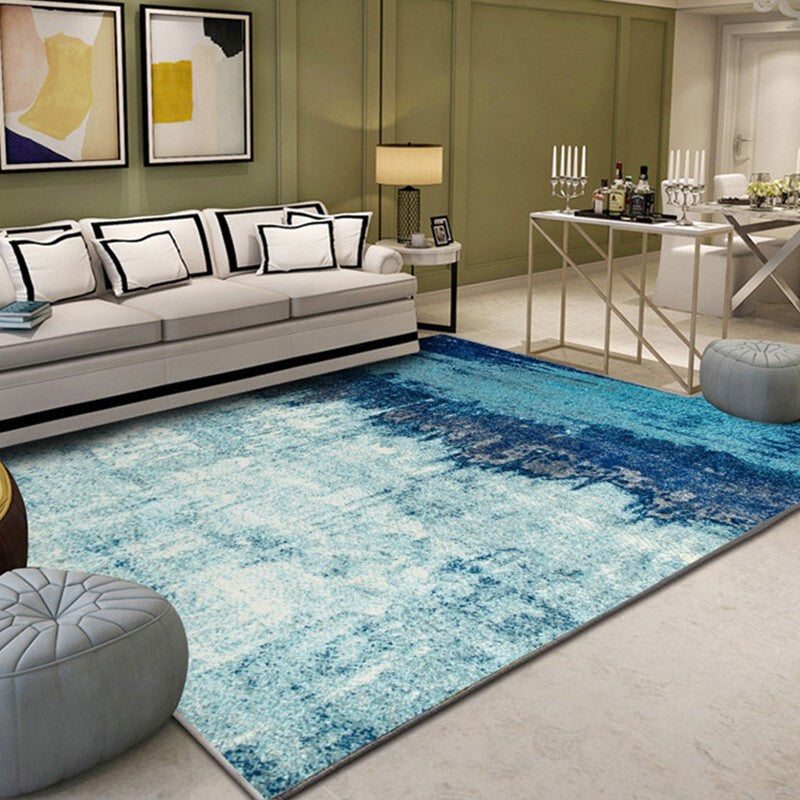 Multi-Color Nordic Synthetic Indoor Rug