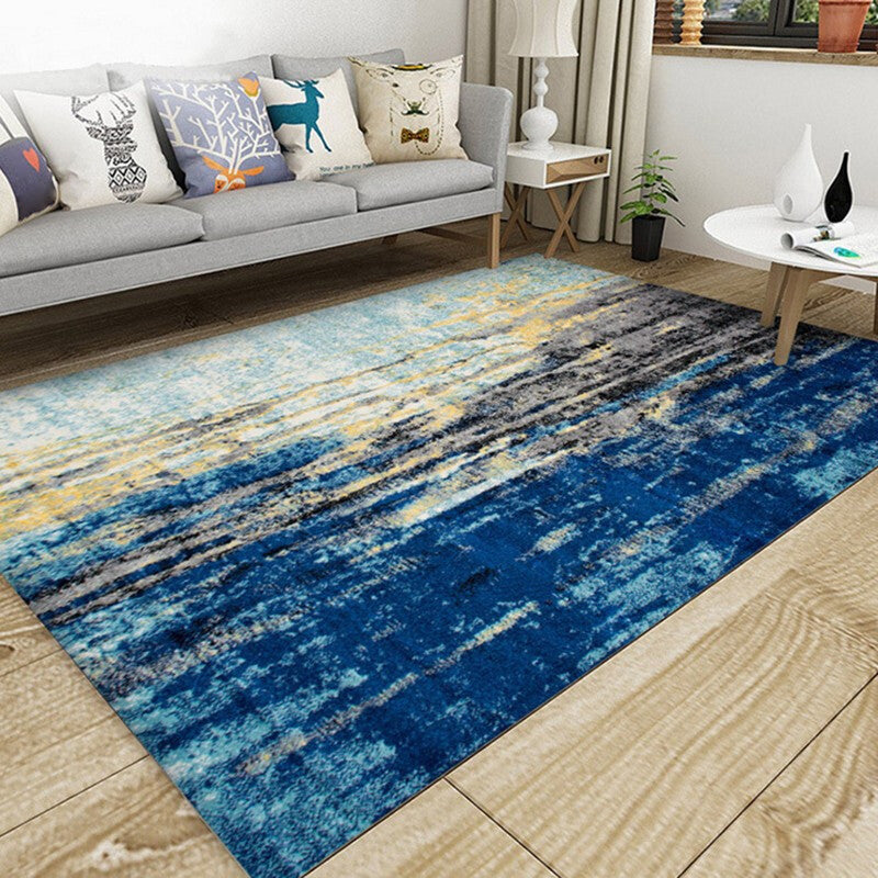 Multi-Color Nordic Synthetic Indoor Rug