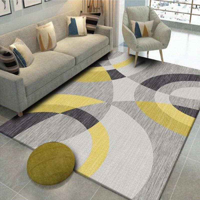 Multi-Color Nordic Synthetic Indoor Rug