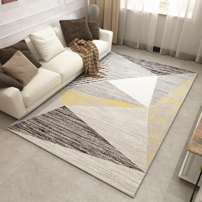 Multi-Color Nordic Synthetic Indoor Rug