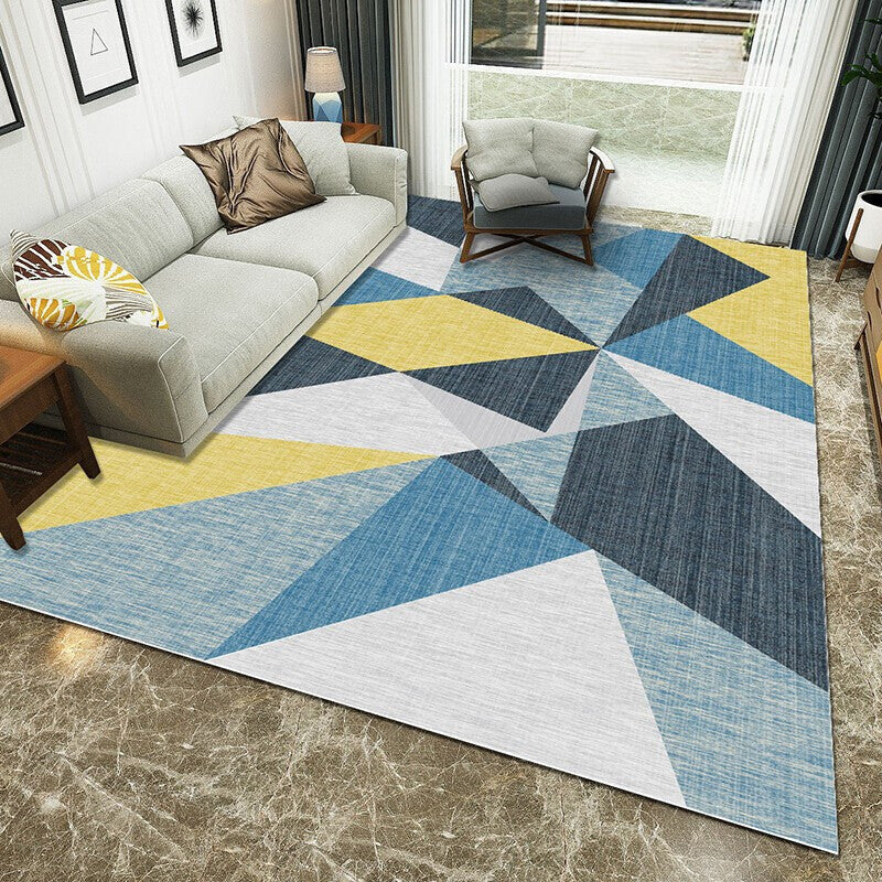 Multi-Color Nordic Synthetic Indoor Rug