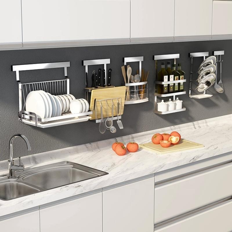 Taavita Wall-Mounted Kitchen Utensil Storage Racks - 8 Unique Racks for Organizing Utensils and More