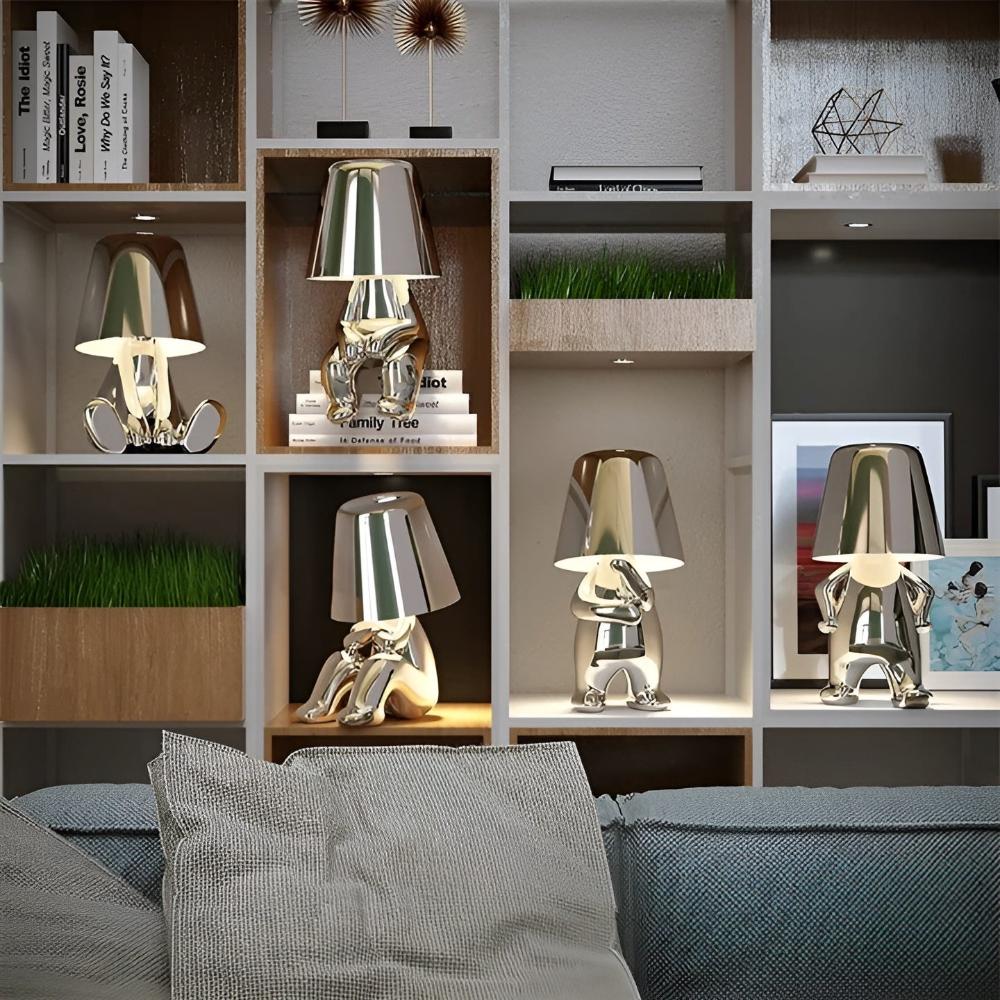 LuxeAura – Stylish Sculptural Table Lamp for Any Space