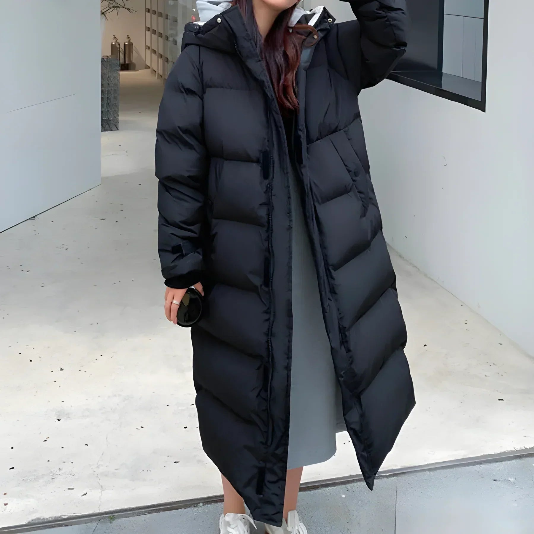 Women's Long Winter Parka | Water- and Windproof | Cozy Lining & Hood | Cold Weather Protection