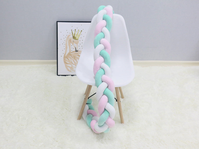 Handcrafted Nursery Rail Protector | Soft Airy Pillow Guard