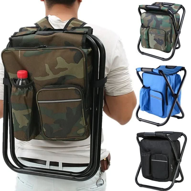 All-in-One Outdoor Backpack with Chair and Cooler