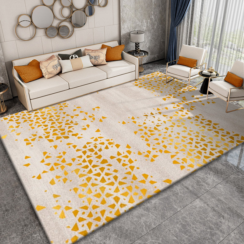 Classic Abstract Rug Multi Color Steampunk Area Carpet Cotton Blend Anti-Slip Backing Easy Care Rug for Living Room Dark Gold Clearhalo 'Area Rug' 'Rug' 2215330