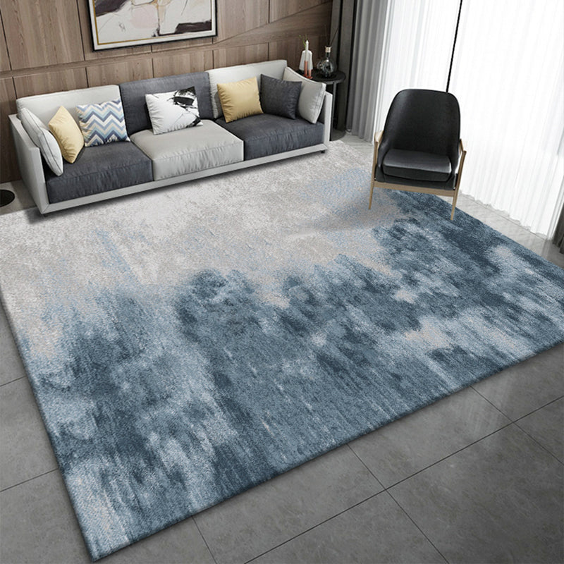 Abstract Multi-Color Steampunk Area Rug Cotton Blend Non-Slip Backing Easy Care Light Rug for Living Room