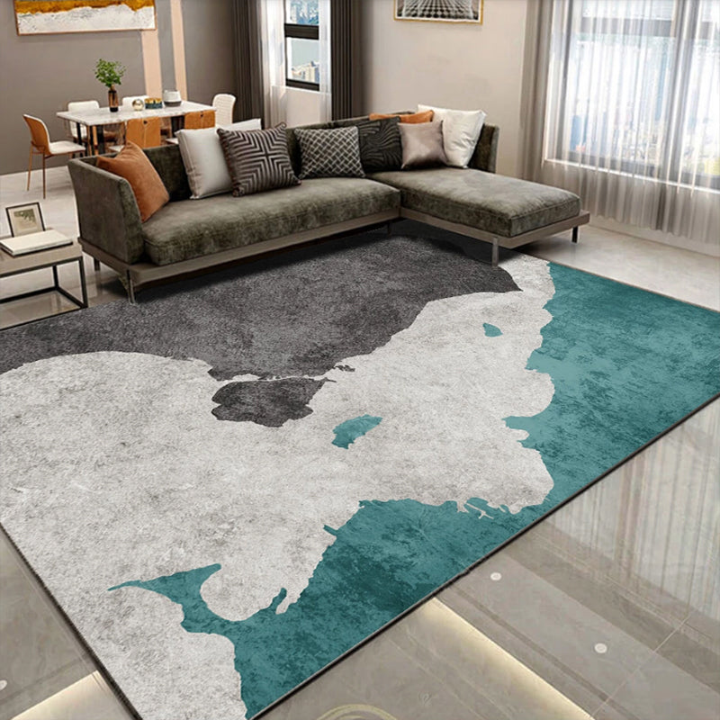 Classic Abstract Rug Multi Color Steampunk Area Carpet Cotton Blend Anti-Slip Backing Easy Care Rug for Living Room Brown Clearhalo 'Area Rug' 'Rug' 2215350
