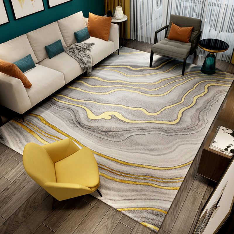 Minimalist Living Room Rug Multi-Color Oriental Pattern Area Carpet Synthetics Pet Friendly Easy Care Rug Clearhalo 'Area Rug' 'Modern' 'Rugs' Rug' 2227058