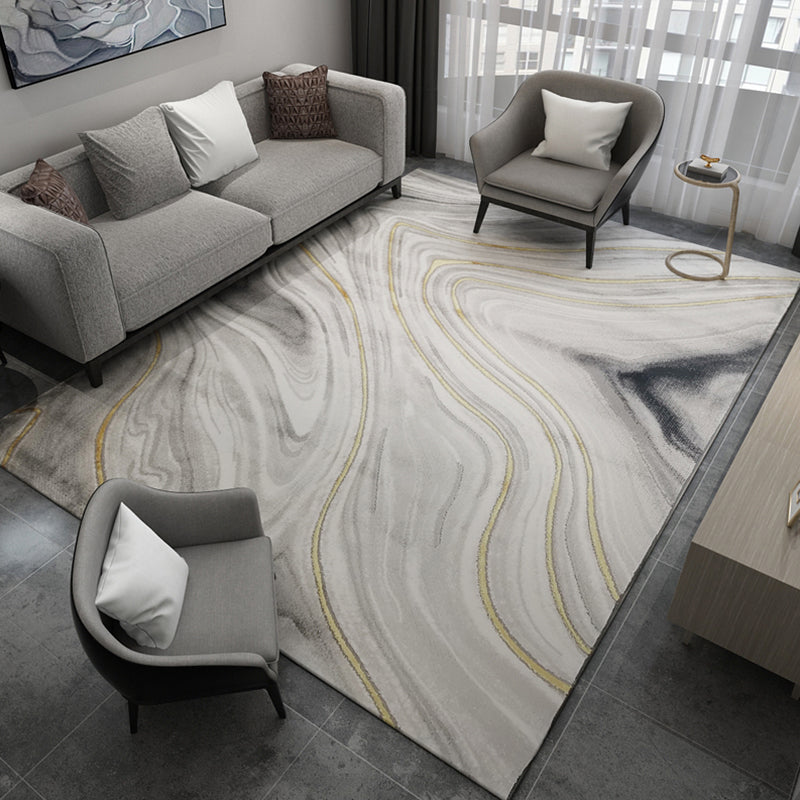 Minimalist Living Room Rug Multi-Color Oriental Pattern Area Carpet Synthetics Pet Friendly Easy Care Rug Clearhalo 'Area Rug' 'Modern' 'Rugs' Rug' 2227063