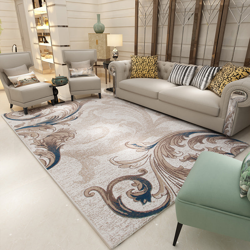 Classic Multicolor Olden Rug Synthetics Geometric Print Area Rug Pet Friendly Machine Washable Carpet for Parlor Grey Clearhalo 'Area Rug' 'Rugs' 'Shabby Chic' Rug' 2242858