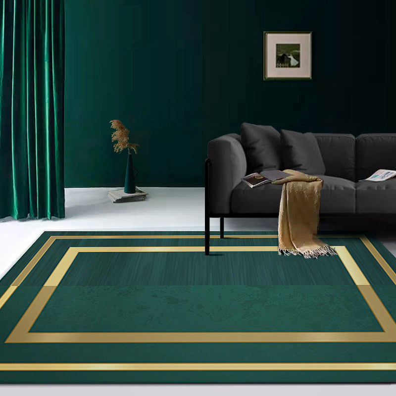 Simple Geometric Print Rug Multi Colored Synthetics Anti-Slip Machine Washable Area Carpet for Parlor Gold Clearhalo 'Area Rug' 'Rug' 2245307