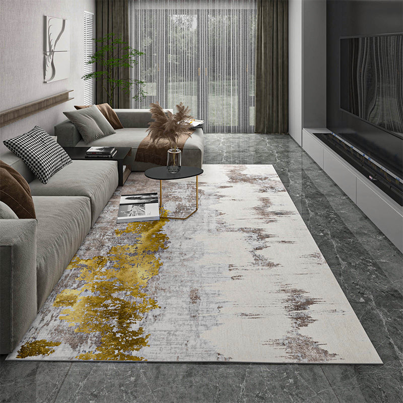 Industrial Rust Print Rug Multi-Color Synthetics Carpet Anti-Slip Machine Washable Stain Resistant Rug for Home Light Brown Clearhalo 'Area Rug' 'Rug' 2262710