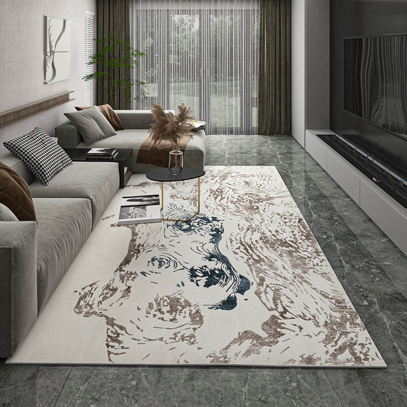 Industrial Rust Print Rug Multi-Color Synthetics Carpet Anti-Slip Machine Washable Stain Resistant Rug for Home Dark Brown Clearhalo 'Area Rug' 'Rug' 2262714