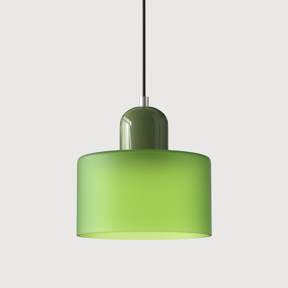 Pendant Light | Bauhaus-Inspired Glass Shade | Adjustable Hanging Length | Easy Assembly