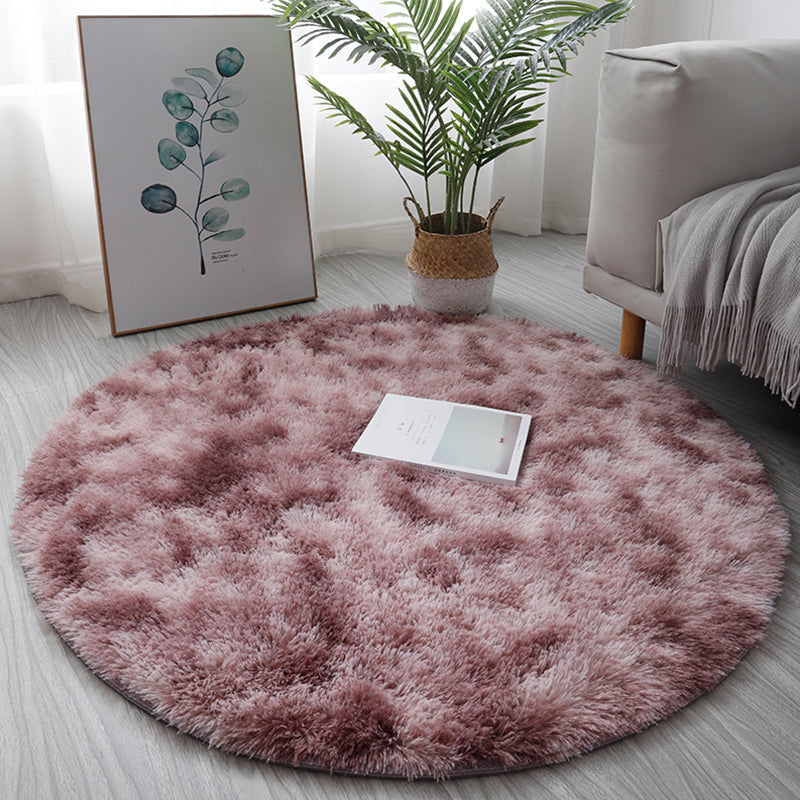 Multi Colored Fancy Rug Polyster Solid Colored Area Carpet Non-Slip Backing Pet Friendly Easy Care Indoor Rug for Room Dark Gray Clearhalo 'Area Rug' 'Casual' 'Rugs' Rug' 2309159
