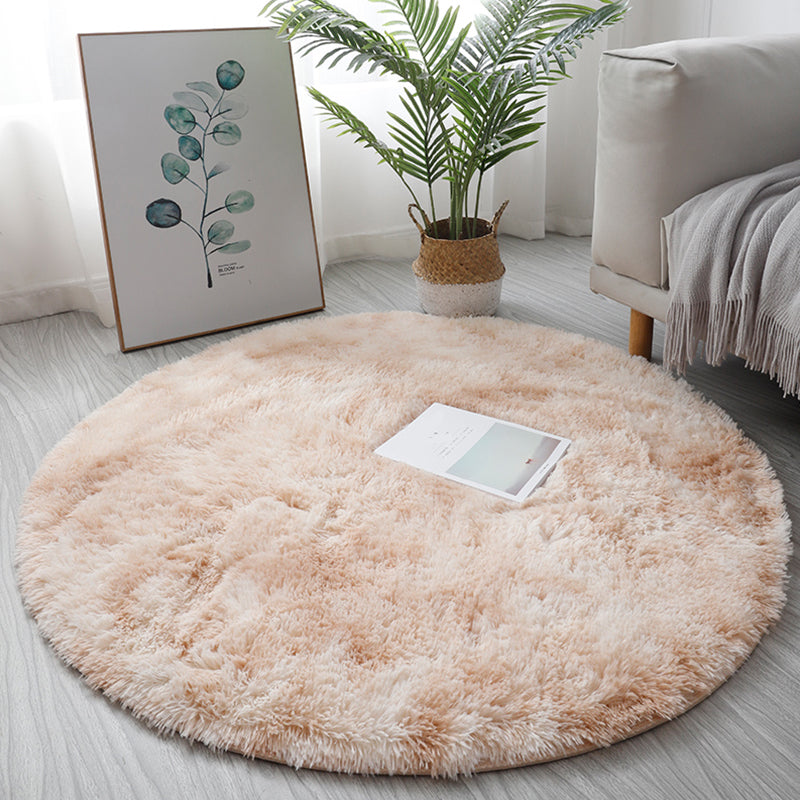 Multi Colored Fancy Rug Polyster Solid Colored Area Carpet Non-Slip Backing Pet Friendly Easy Care Indoor Rug for Room Red Clearhalo 'Area Rug' 'Casual' 'Rugs' Rug' 2309164