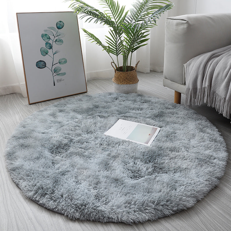 Multi Colored Fancy Rug Polyster Solid Colored Area Carpet Non-Slip Backing Pet Friendly Easy Care Indoor Rug for Room Rose Red Clearhalo 'Area Rug' 'Casual' 'Rugs' Rug' 2309170
