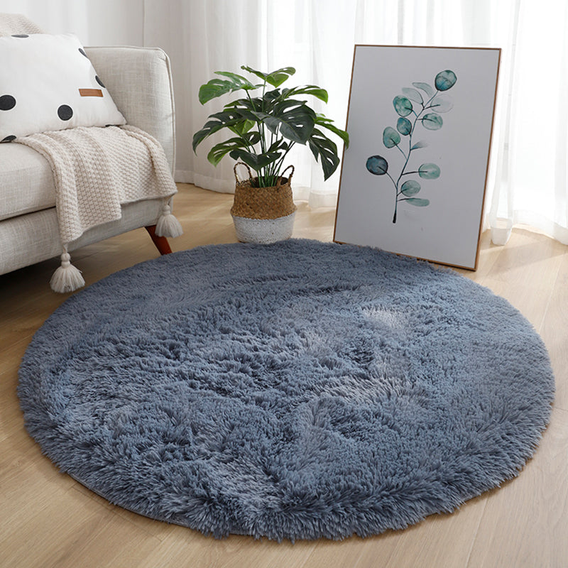 Multi Colored Fancy Rug Polyster Solid Colored Area Carpet Non-Slip Backing Pet Friendly Easy Care Indoor Rug for Room Clearhalo 'Area Rug' 'Casual' 'Rugs' Rug' 2309154