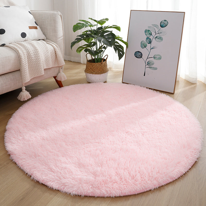Multi Colored Fancy Rug Polyster Solid Colored Area Carpet Non-Slip Backing Pet Friendly Easy Care Indoor Rug for Room Clearhalo 'Area Rug' 'Casual' 'Rugs' Rug' 2309163
