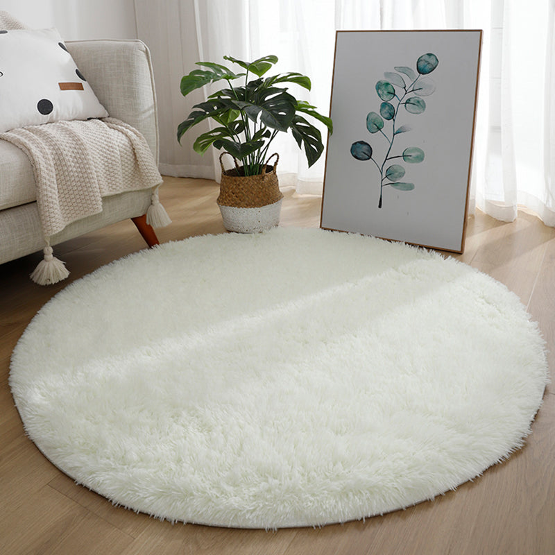 Multi Colored Fancy Rug Polyster Solid Colored Area Carpet Non-Slip Backing Pet Friendly Easy Care Indoor Rug for Room Light Gray Clearhalo 'Area Rug' 'Casual' 'Rugs' Rug' 2309161