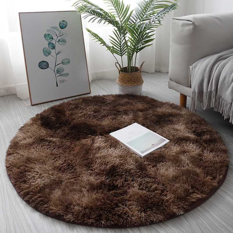 Multi Colored Fancy Rug Polyster Solid Colored Area Carpet Non-Slip Backing Pet Friendly Easy Care Indoor Rug for Room Silver Gray Clearhalo 'Area Rug' 'Casual' 'Rugs' Rug' 2309162