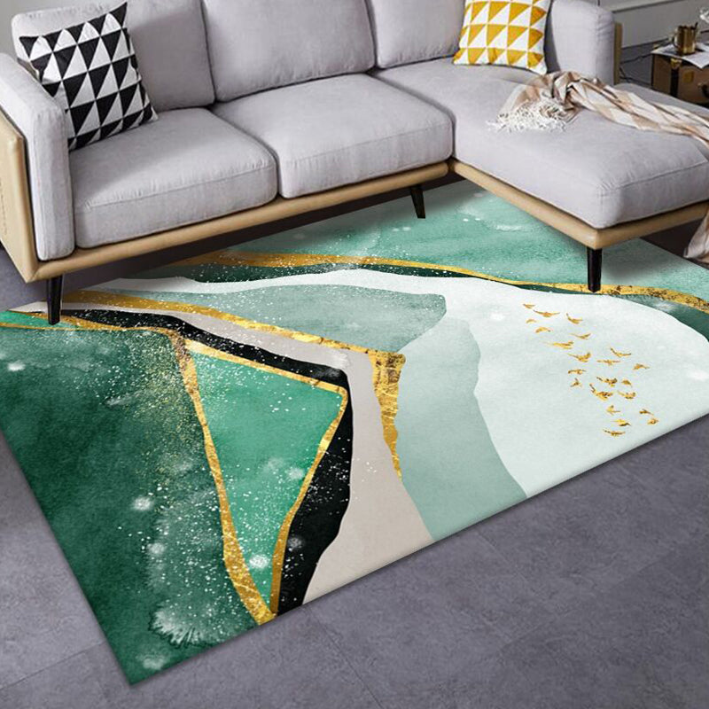 Casual Living Room Rug Multi-Color Abstract Printed Area Carpet Synthetics Non-Slip Backing Pet Friendly Indoor Rug Purple Clearhalo 'Area Rug' 'Modern' 'Rugs' Rug' 2362095