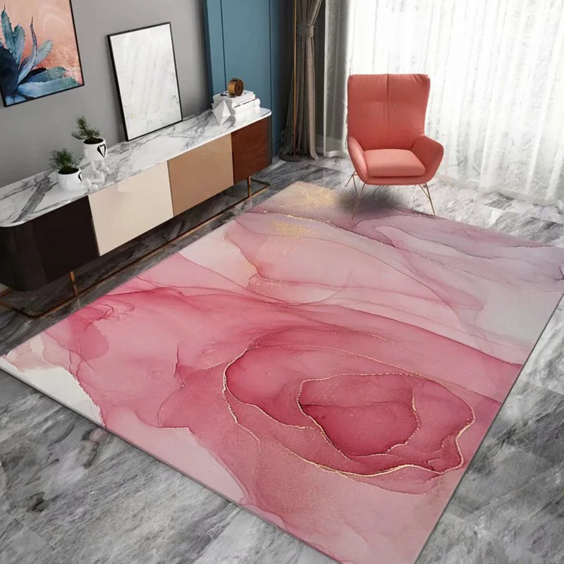 Casual Living Room Rug Multi-Color Abstract Printed Area Carpet Synthetics Non-Slip Backing Pet Friendly Indoor Rug Clearhalo 'Area Rug' 'Modern' 'Rugs' Rug' 2362092