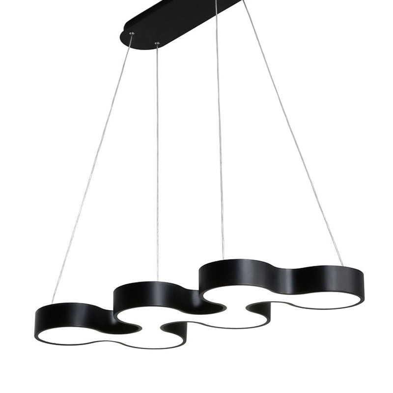 Taavita Modern Meandering LED Ceiling Light Chandelier - Novelty Metal Office Fixture