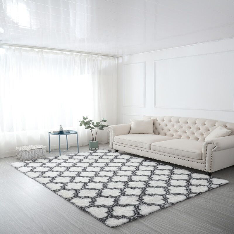 Calming Living Room Rug Multicolored Patterned Indoor Rug Shag Non-Slip Backing Pet Friendly Area Carpet Dark Gray Clearhalo 'Area Rug' 'Casual' 'Rugs' Rug' 2374975
