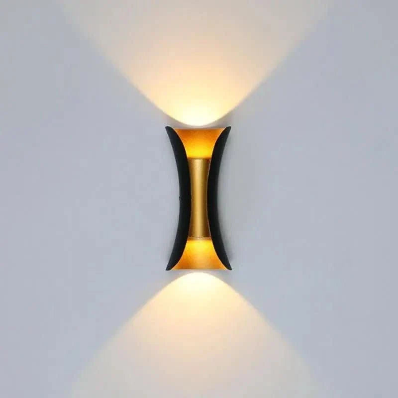 SleekWave Curved LED Outdoor Wall Light with Weatherproof Design